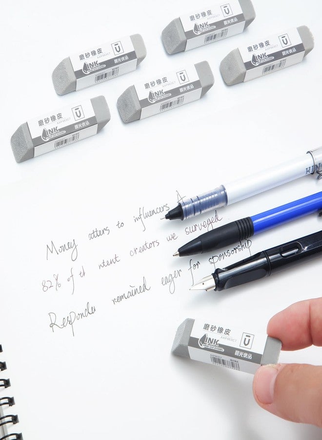 ام اند جي مجموعة ممحاة رملية من إم آند جي، عبوة من 10 ممحاة، ممحاة أقلام حبر جاف وأقلام تلوين، متينة وقابلة للحمل للطلاب والمكاتب (رمادي) - Image 4